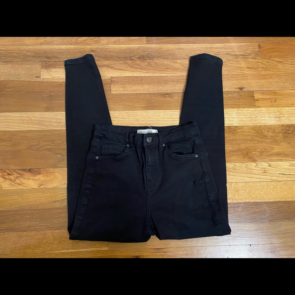 Topshop Black Jamie Jeans